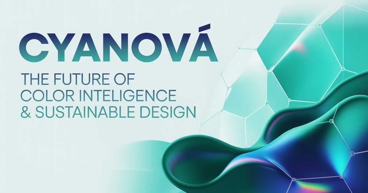 Cyanová adaptive cyan-green color system for AI and sustainable design