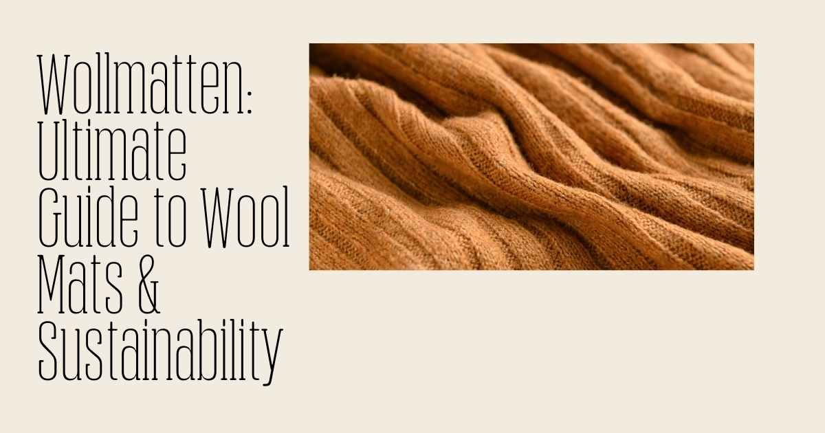 Wollmatten wool mats for sustainable interior design