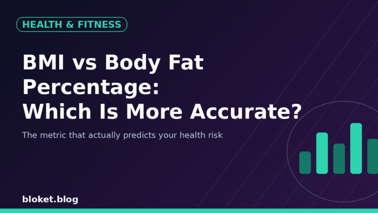 BMI vs body fat percentage comparison graphic showing health risk accuracy on bloket.blog